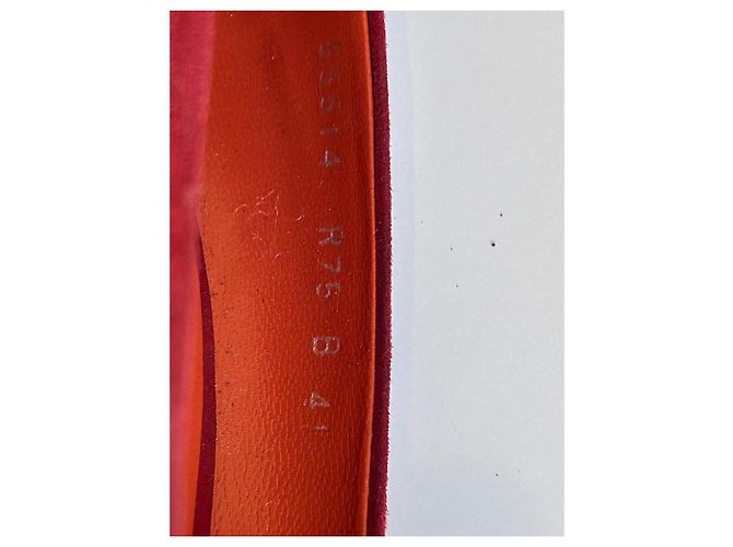 Escarpins Santoni en daim pourpre taille 41 Bordeaux Violet foncé - vue 5