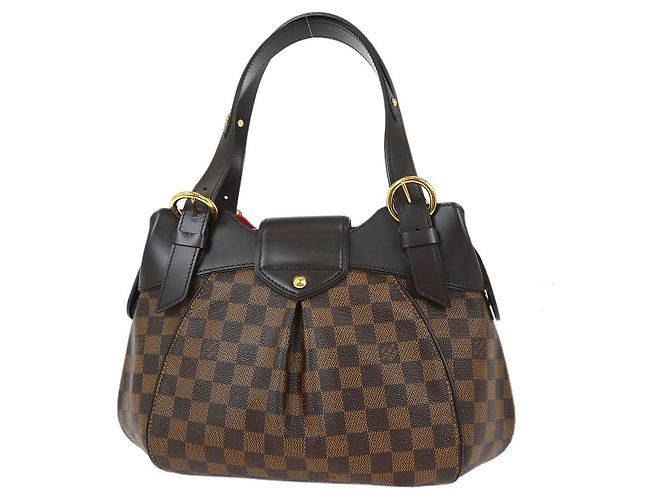 Borsa Louis Vuitton Sistina Damier PM Marrone - vista 2