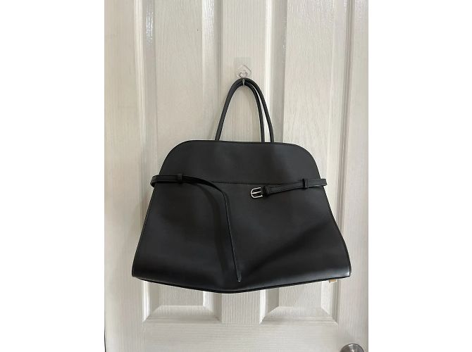 Cintura The Row Margaux 15 in pelle nera Nero - vista 2