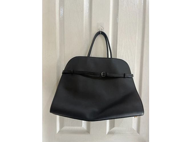 Cintura The Row Margaux 15 in pelle nera Nero - vista 3