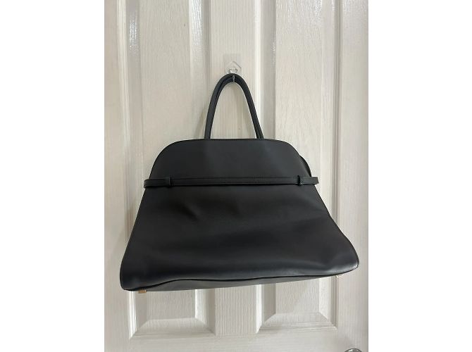 Cintura The Row Margaux 15 in pelle nera Nero - vista 4