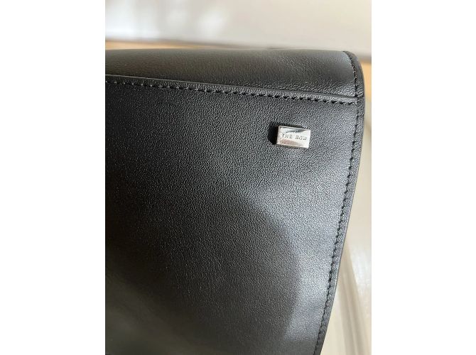Cintura The Row Margaux 15 in pelle nera Nero - vista 6
