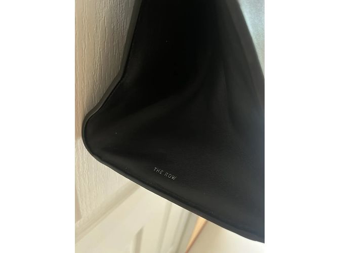 Cintura The Row Margaux 15 in pelle nera Nero - vista 8