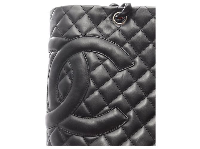 Borsa tote grande della linea Cambon di Chanel Nero - vista 13
