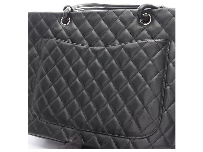 Borsa tote grande della linea Cambon di Chanel Nero - vista 14