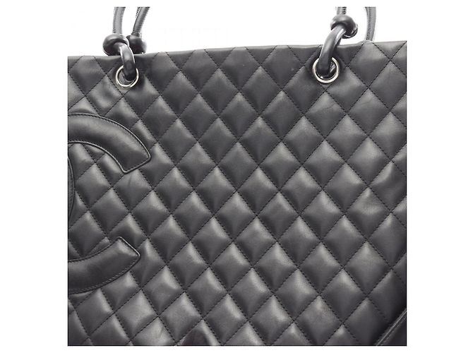 Borsa tote grande della linea Cambon di Chanel Nero - vista 15