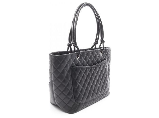 Borsa tote grande della linea Cambon di Chanel Nero - vista 2