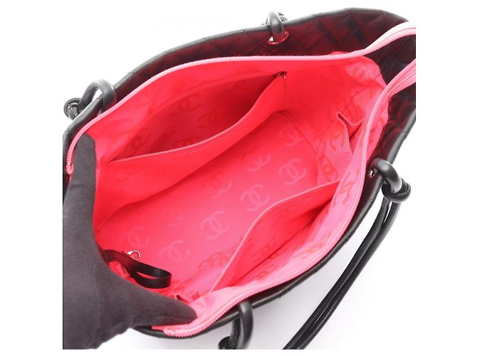 Borsa tote grande della linea Cambon di Chanel Nero - vista 3