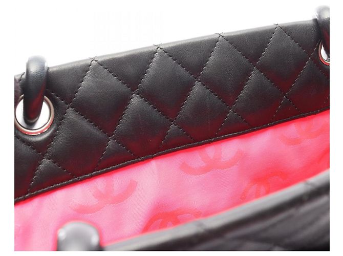 Borsa tote grande della linea Cambon di Chanel Nero - vista 8