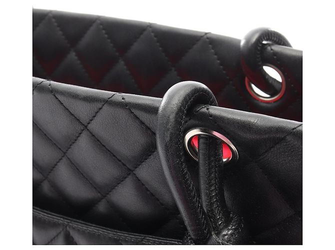 Borsa tote grande della linea Cambon di Chanel Nero - vista 9