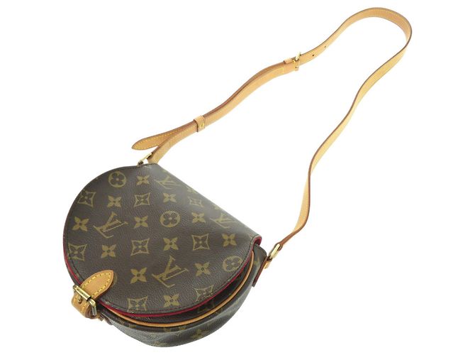 Borsa a Spalla Tambourine Monogram Louis Vuitton Marrone Monogramma - vista 4