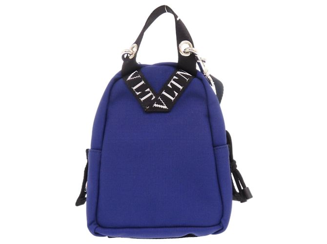 Mini zaino Valentino Garavani Nero Blu - vista 2