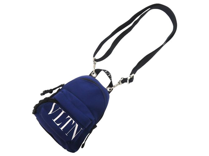 Mini zaino Valentino Garavani Nero Blu - vista 3