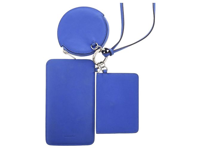 Funda de cuero para tarjetas Christian Dior Negro Azul - vista 2