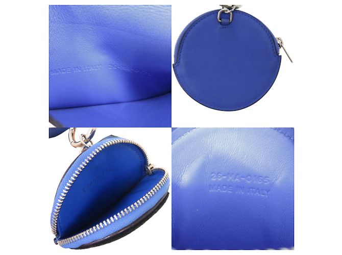 Funda de cuero para tarjetas Christian Dior Negro Azul - vista 7
