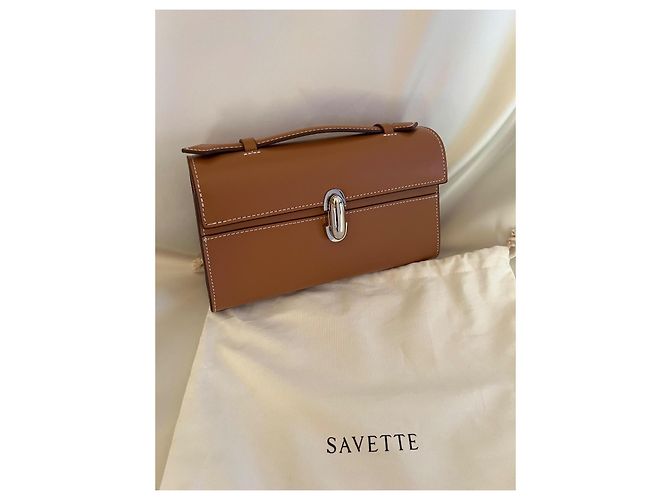 Autre Marque Pochette Savette Symmetry Marrone - vista 2