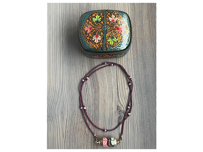 Marie Lichtenberg Collana Arcobaleno in Oro 14k e Zaffiri D'oro - vista 3