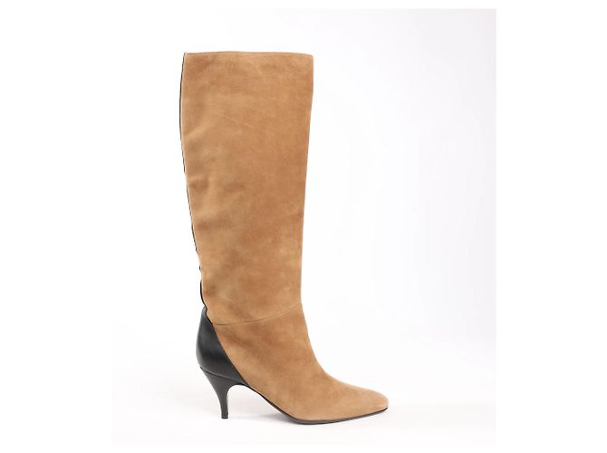 Hermès Wildleder-Stiefel in Braun, Größe 37,5 EU - Ansicht 3