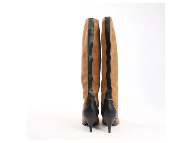 Hermès Wildleder-Stiefel in Braun, Größe 37,5 EU - Ansicht 5