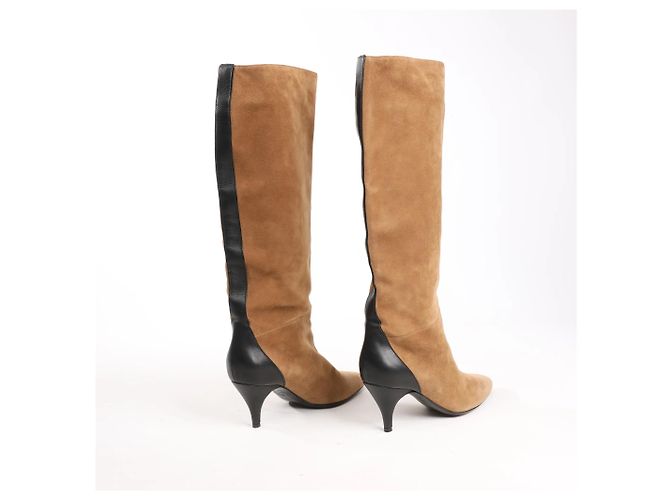 Hermès Wildleder-Stiefel in Braun, Größe 37,5 EU - Ansicht 6