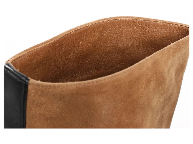 Hermès Wildleder-Stiefel in Braun, Größe 37,5 EU - Ansicht 7