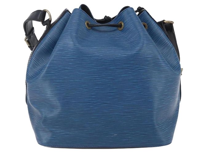 Noe Borsa Petit Noé in pelle Epi media Louis Vuitton Blu - vista 2