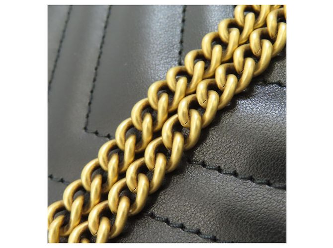Borsa a Spalla Gucci GG Marmont 2 in 1 Nero - vista 9