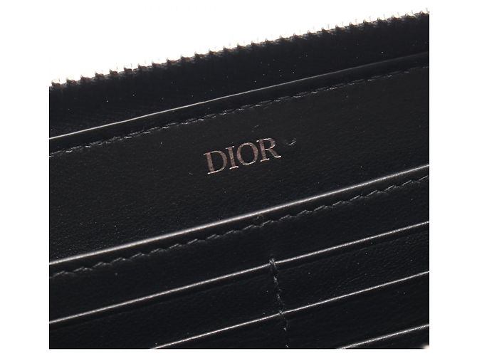 Portafoglio lungo da uomo Christian Dior Marrone Nero - vista 4