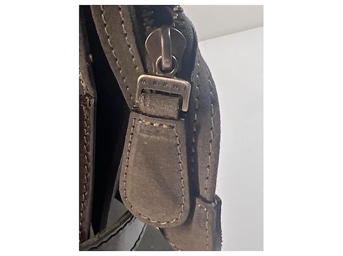 Borsa da viaggio Marni marrone - vista 6