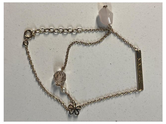 Set di 2 bracciali Nina Ricci Metallo Dorato e Cordino - vista 2