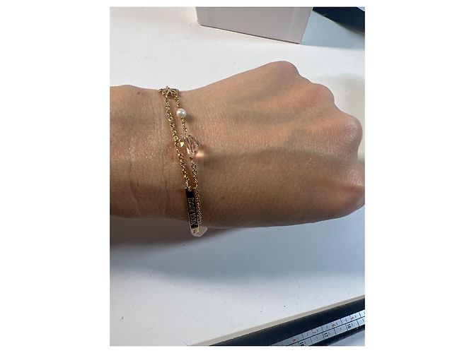 Set di 2 bracciali Nina Ricci Metallo Dorato e Cordino - vista 6