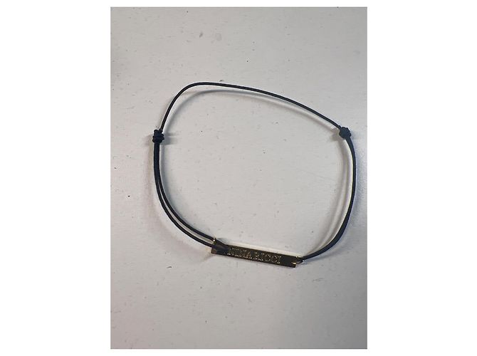 Set di 2 bracciali Nina Ricci Metallo Dorato e Cordino - vista 7