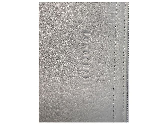 Cartera Longchamp de cuero blanca Blanco - vista 4