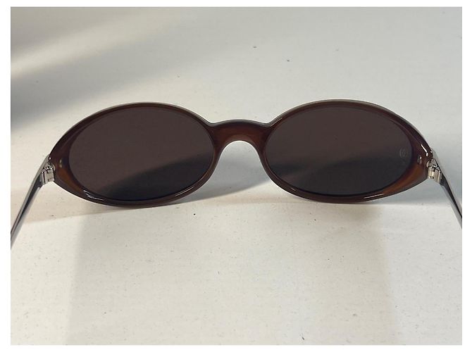 Gafas de sol Cartier Aspen marrones lentes ovaladas Castaño - vista 5