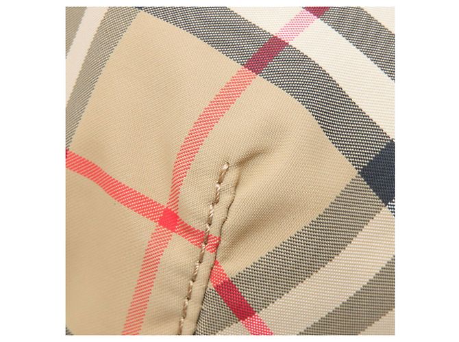 Burberry Nova Check Nylon Canvas Umhängetasche Beige - Ansicht 16