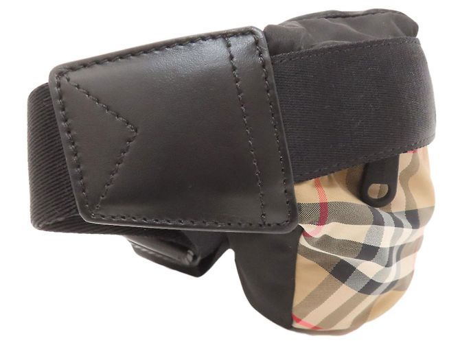 Burberry Nova Check Nylon Canvas Umhängetasche Beige - Ansicht 3