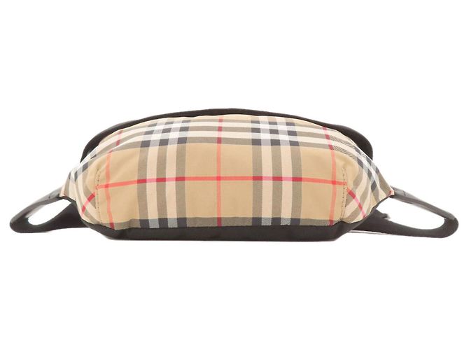Burberry Nova Check Nylon Canvas Umhängetasche Beige - Ansicht 4