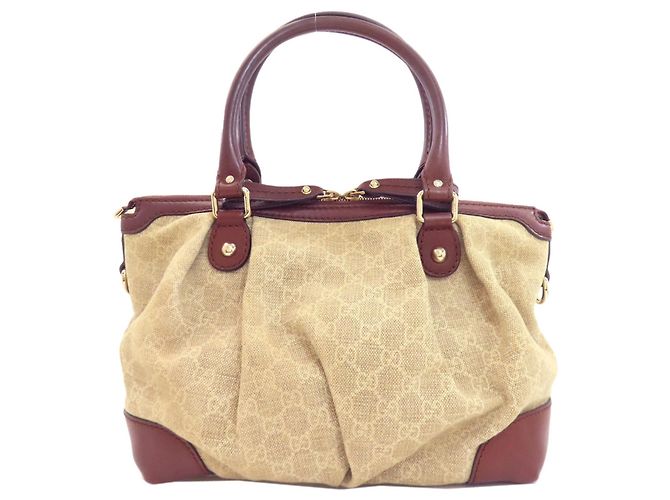 Borsa Tote Gucci 347902 GG 2 in 1 Marrone - vista 2