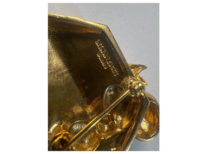 Spilla Nina Ricci in metallo dorato D'oro - vista 5