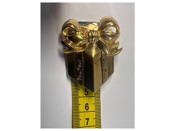 Spilla Nina Ricci in metallo dorato D'oro - vista 6