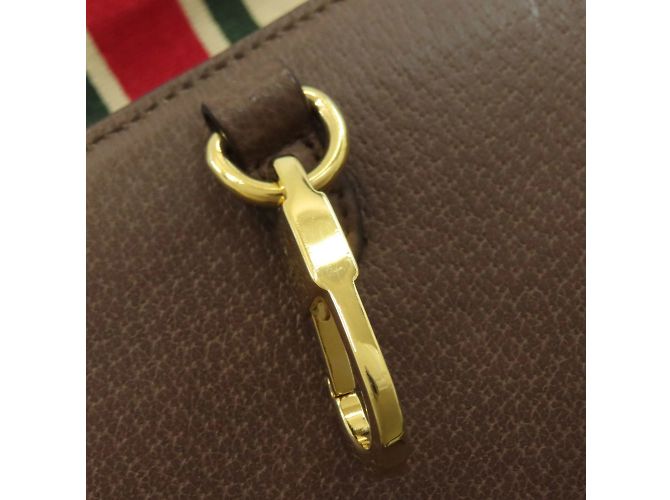 Borsa a mano doppia Gucci Sherry Line 2 in 1 Marrone Beige - vista 12