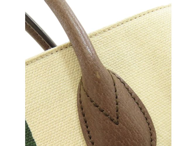Borsa a mano doppia Gucci Sherry Line 2 in 1 Marrone Beige - vista 13