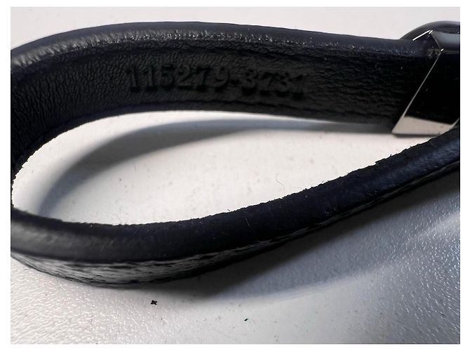 Cinturino per telefono Gucci GG Marmont in pelle nera Nero - vista 9