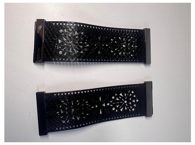 Bracciale a manica in pelle nera di Barbara Bui Nero - vista 2