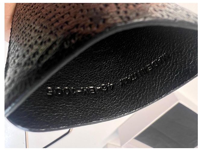 Dior compact mirror with black leather cover - view 10