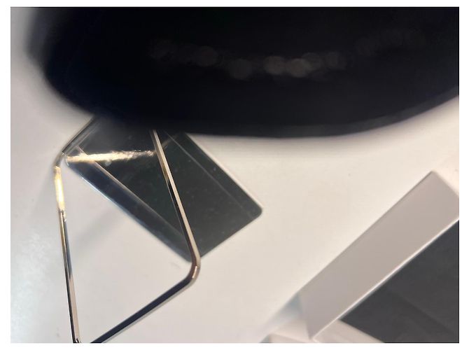 Dior compact mirror with black leather cover - view 11