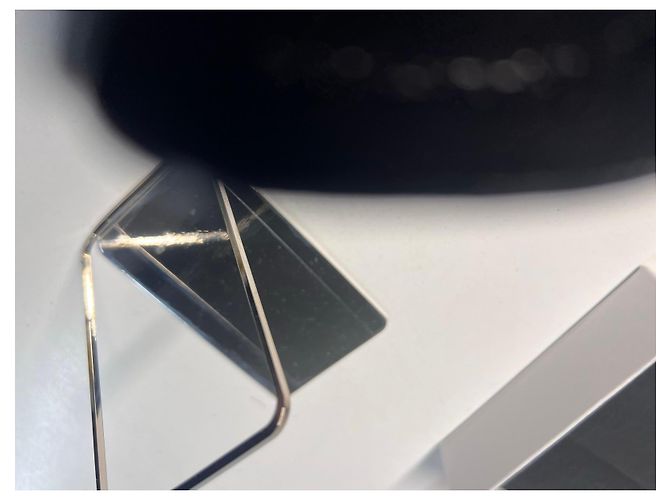 Dior compact mirror with black leather cover - view 14