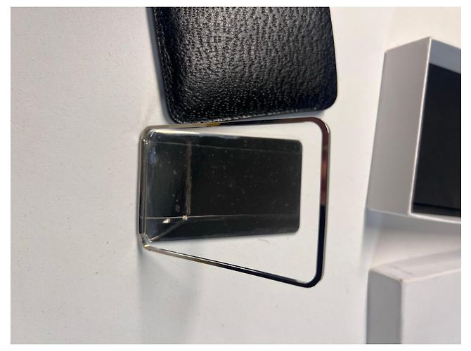 Dior compact mirror with black leather cover - view 5