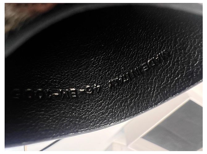 Dior compact mirror with black leather cover - view 8