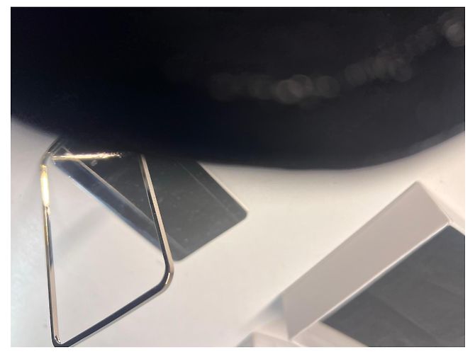 Dior compact mirror with black leather cover - view 9